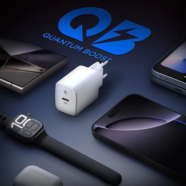 Ładowarka sieciowa Spigen Essential EE201EU USB-C 20W - biała