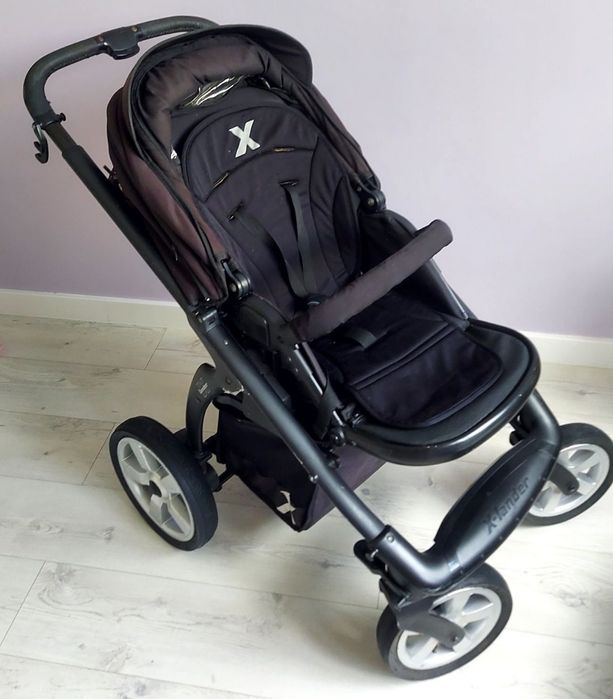 Czarny wózek X-Lander 2 w 1 + akcesoria