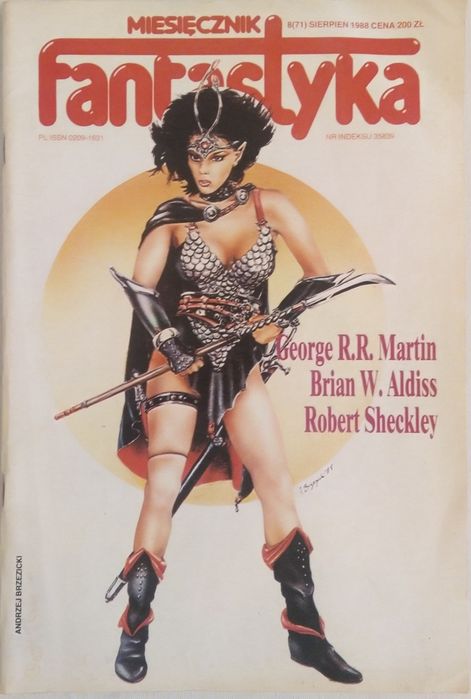 WIEDŹMIN fantastyka 71 sierpień 1988 wywiad Ziemkiewicza z Sapkowskim