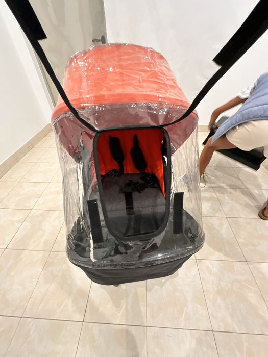 Carrinho Bébé Bugaboo cameleon 3 +berço + patim +capa de chuva