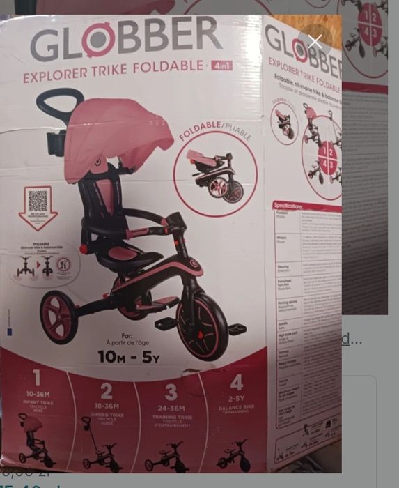 Rowerek globber 4 w 1