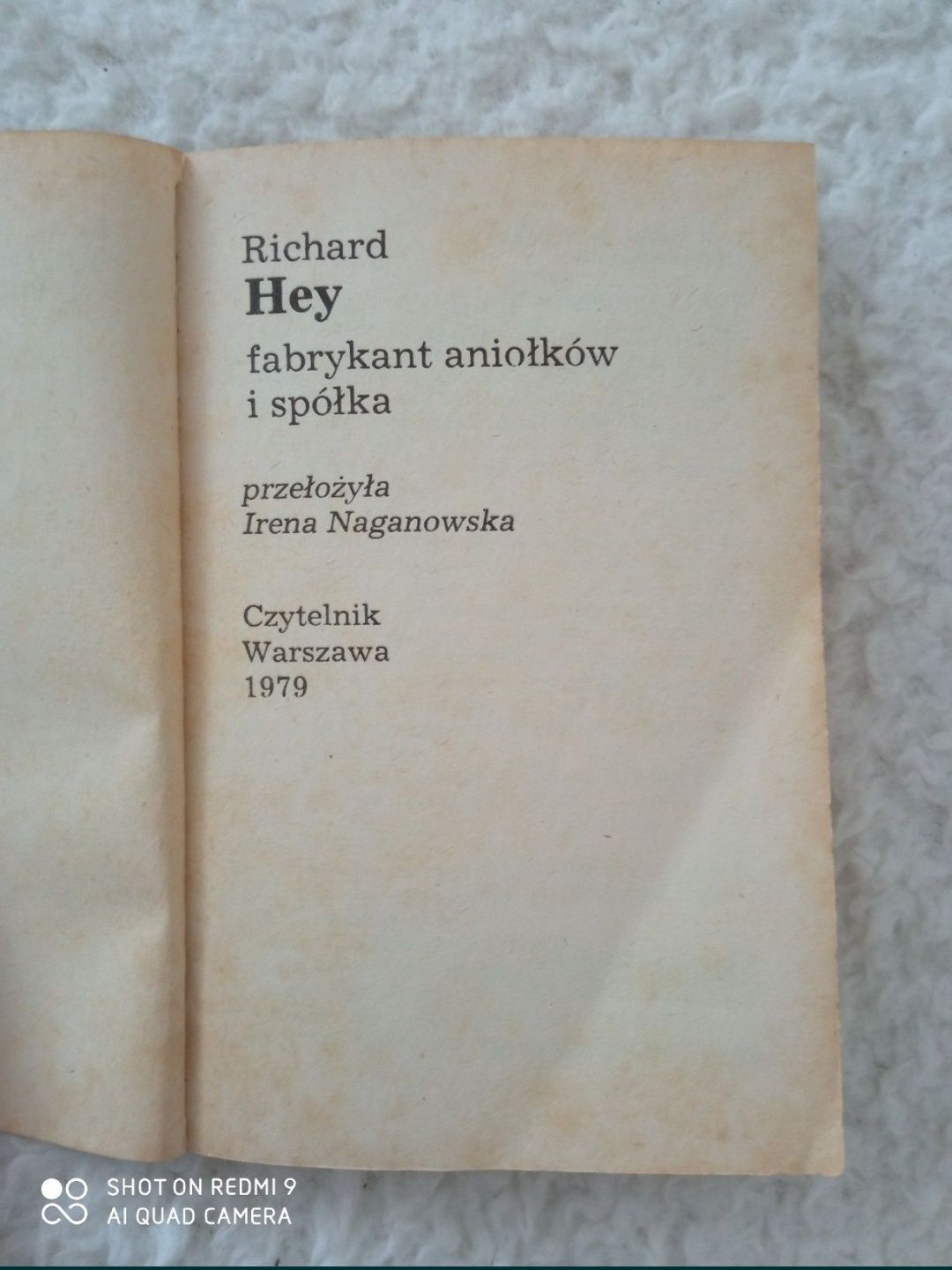 Fabrykant aniołów i spółka. Richard Hey