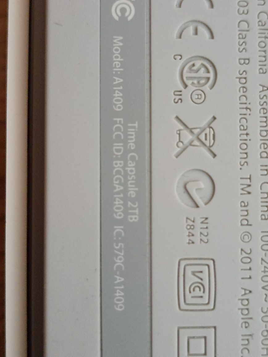 Роутер Apple airport Time Capsule 2 TB  A1409.