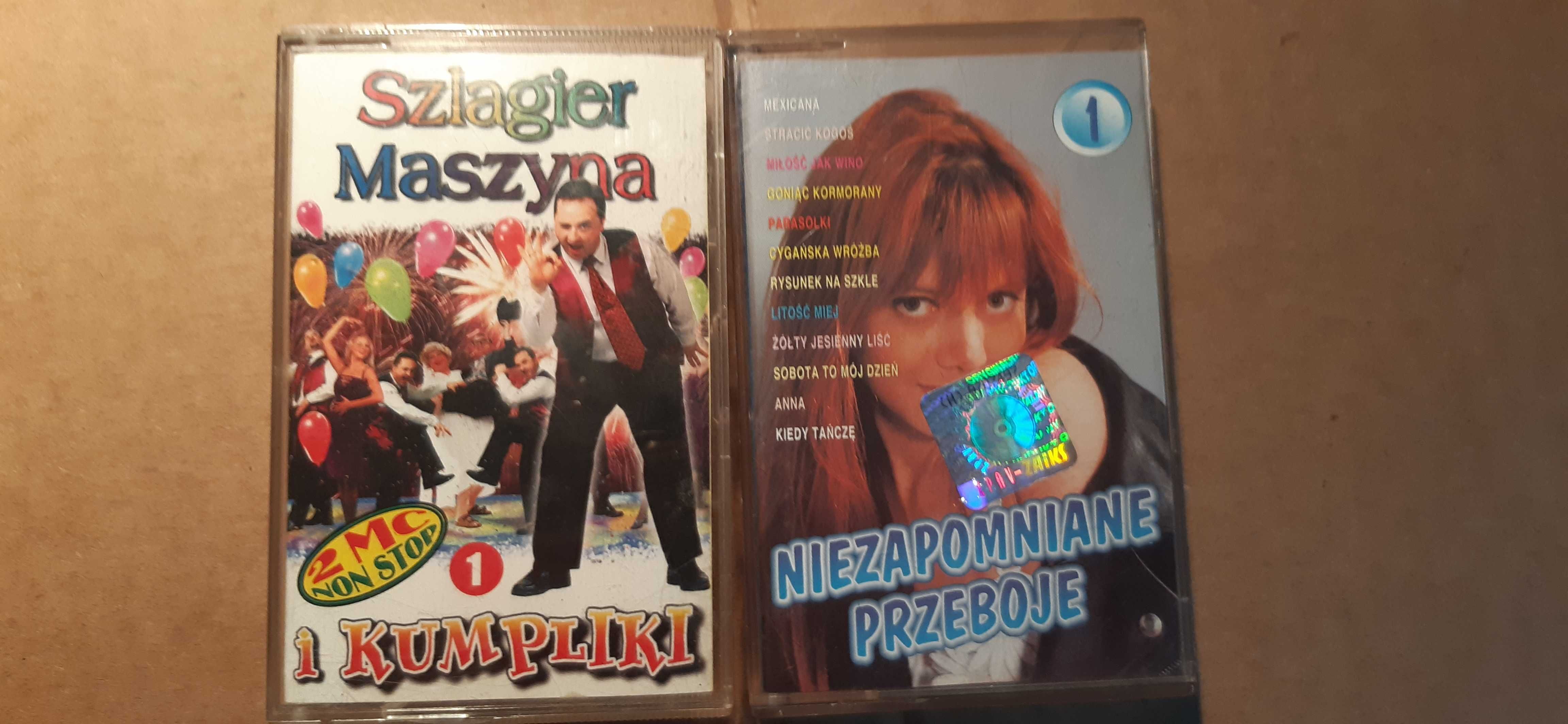 2 kasety magnetofonowe szlagier maszyna i niezapomniane przeboje