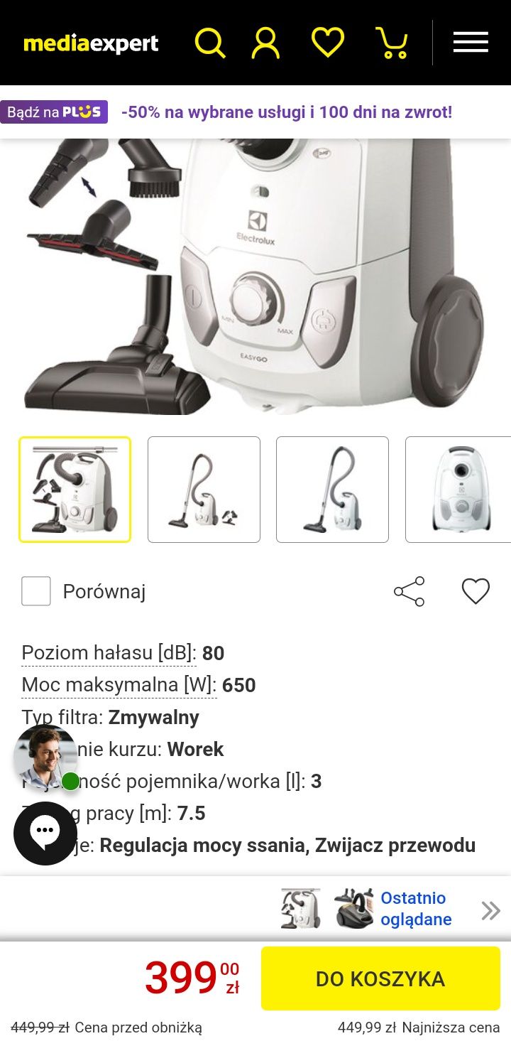 Odkurzacz electrolux easy go malo uzywany