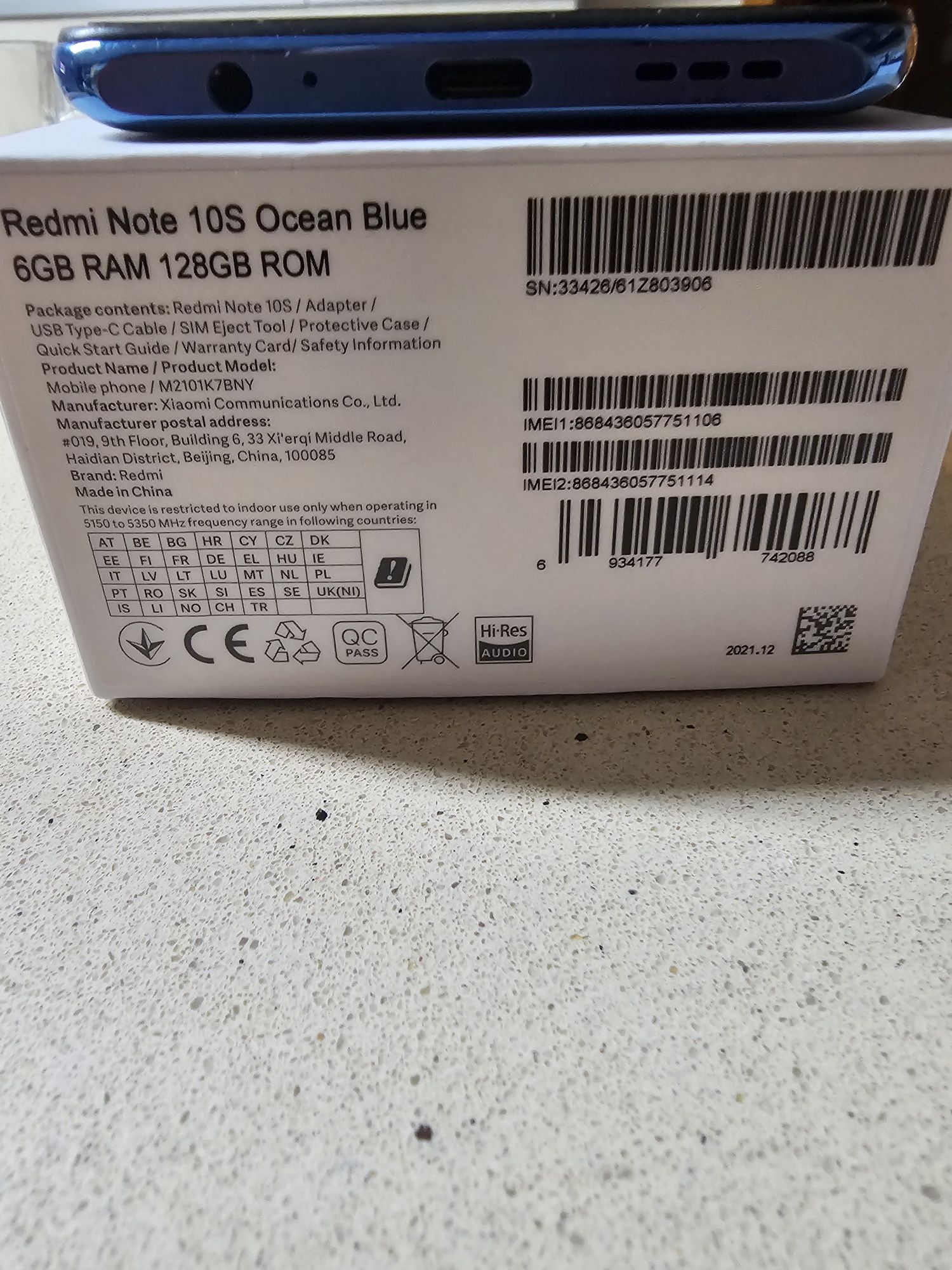 Telemóvel Xiaomi Note 10S