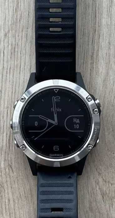 Garmin Fenix 5 Silver годинник з GPS для спорту, смарт годинник