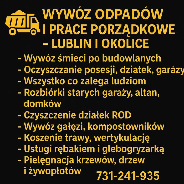 WYWÓZ ŚMIECI, MEBLI I GAŁĘZI, Opróżnianie domów, mieszkań, piwnic