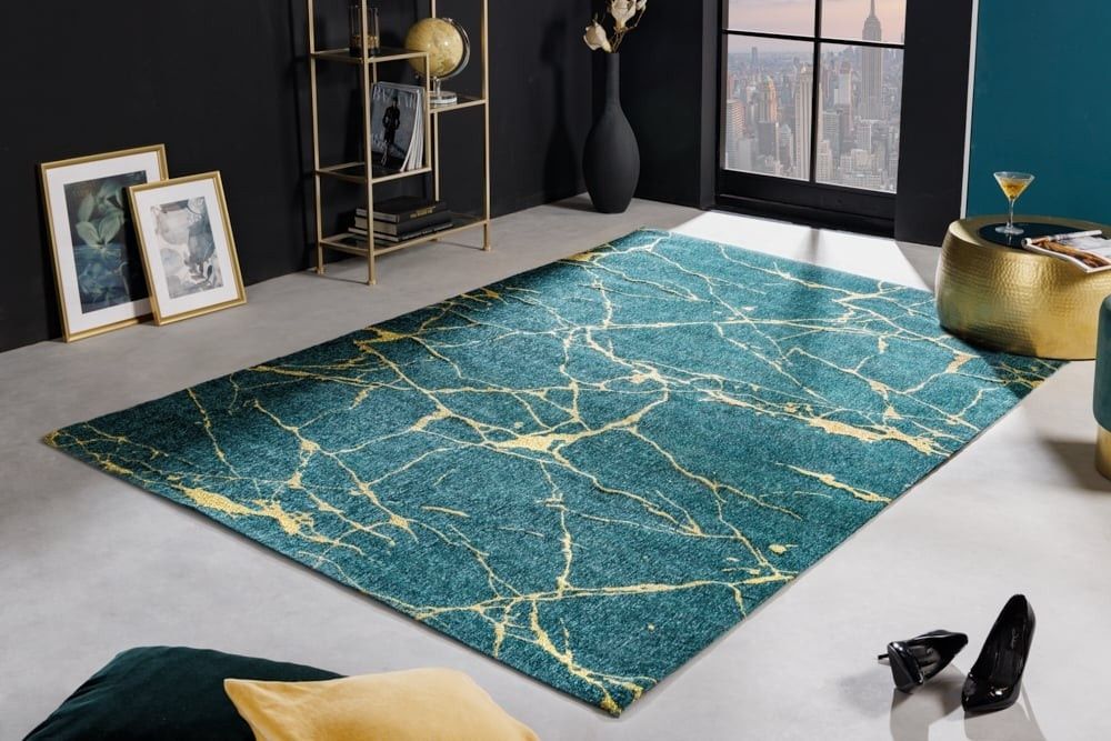 Designerski elegancki dywan 200x80 marmur do salonu