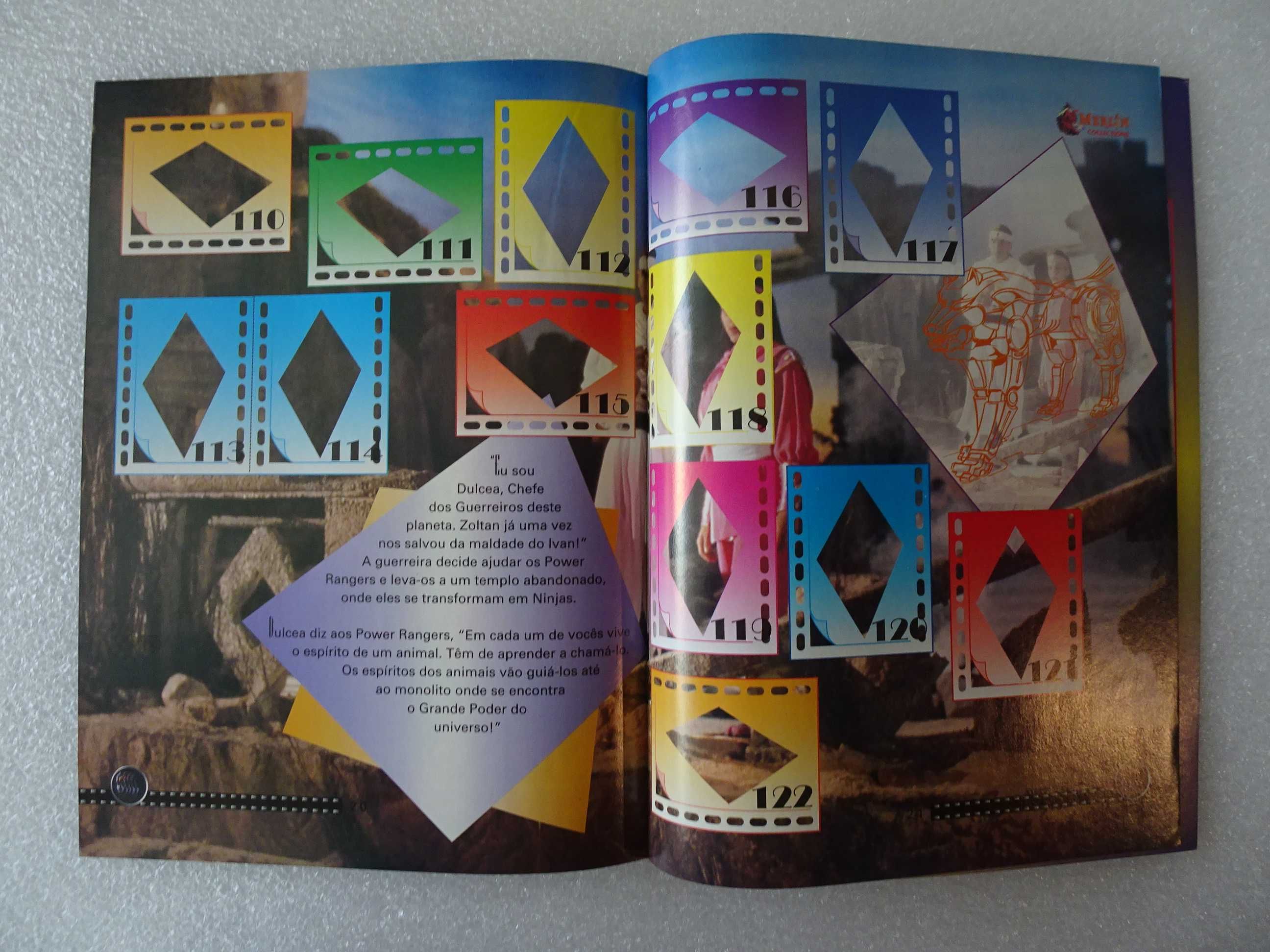 Caderneta de cromos vazia Power Rangers - The Movie Merlin Collections