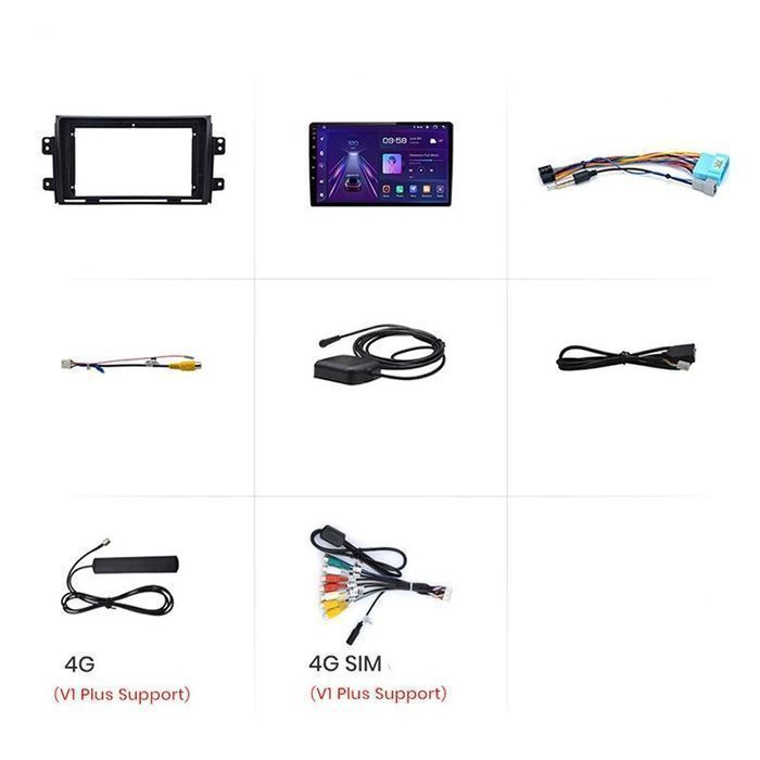 Radio Nawigacja Suzuki SX4 2006 - 2013 Fiat Sedici Android 4GB 64GB