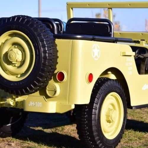 Auto na Akumulator dla dzieci Jeep Khaki 3 osobowe