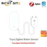 Czujnik zalania wody ZigBee 3.0 TUYA CR2032 sensor Home Assistant