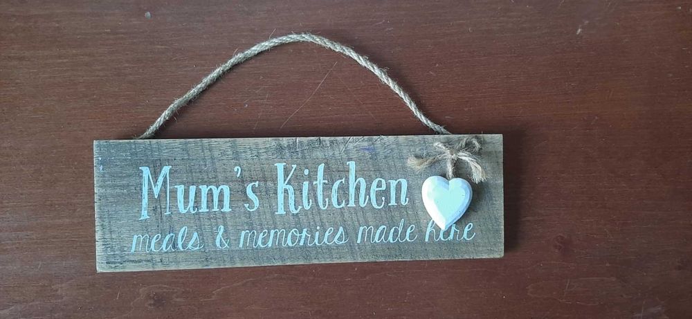 Drewniana tabliczka zawieszka deseczka do kuchni / dekoracja