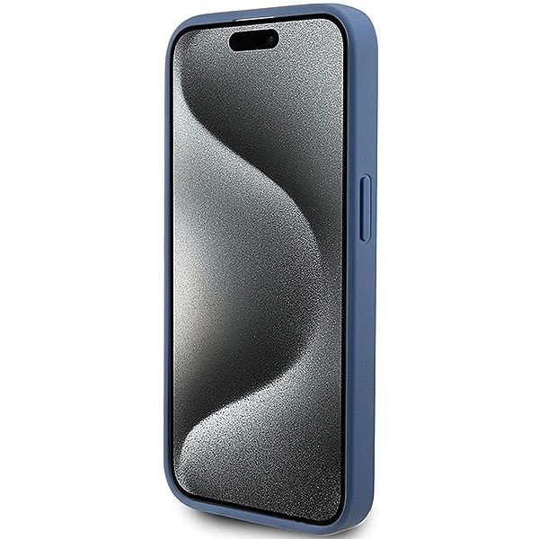 Etui Guess 4G Stripe Collection na iPhone 15 Pro Max - niebieskie