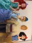 Bonecos Disney - Kristoff - Cinderela - Branca de Neve - Ariel