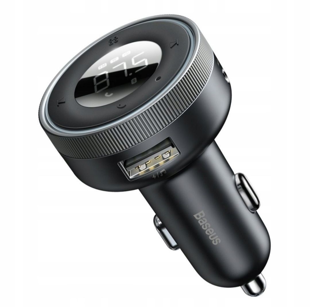 BASEUS Ładowarka Transmiter FM Bluetooth 5.0 QC3