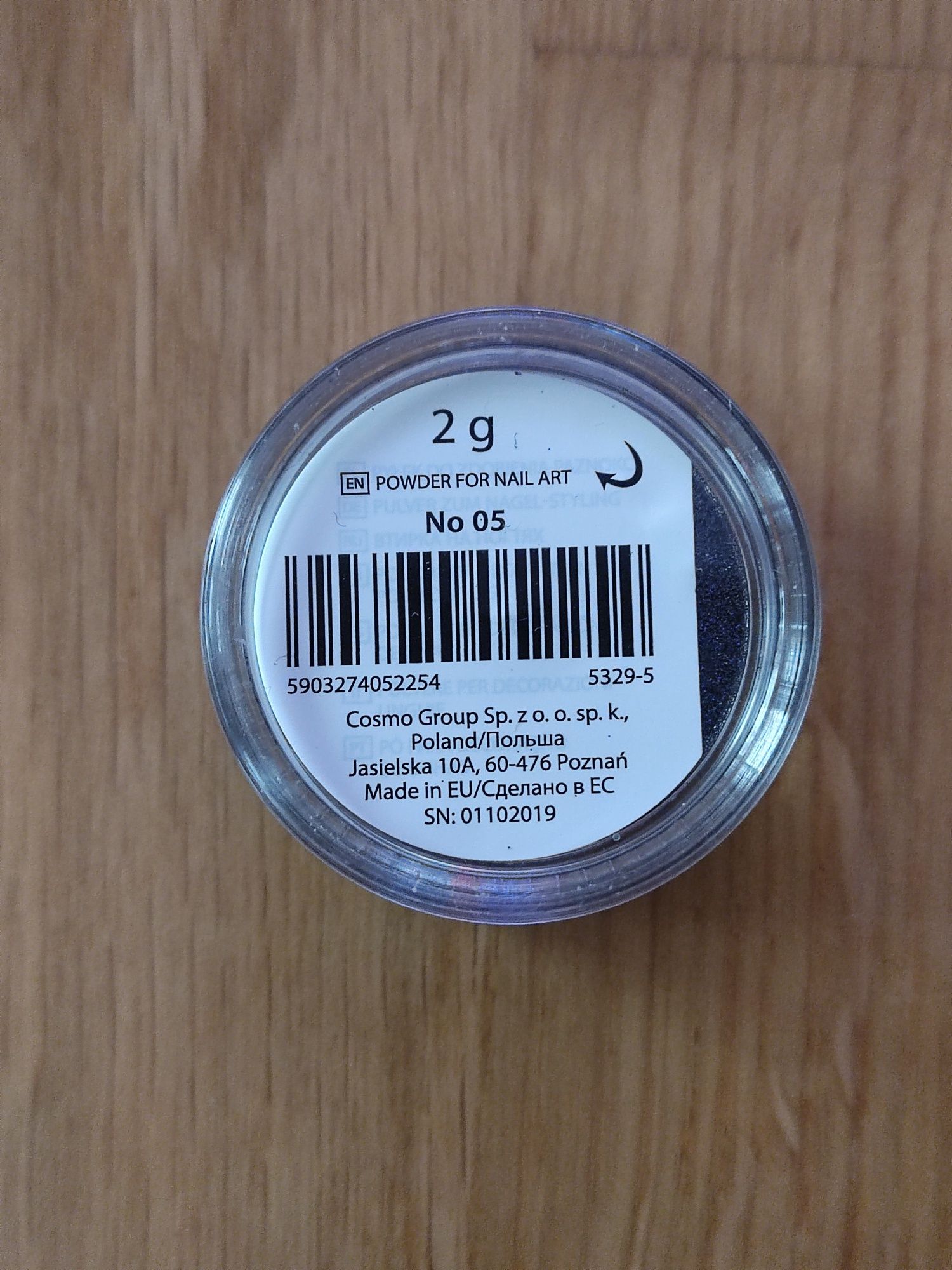 Nowy pyłek do paznokci neonail 3D holo effect 05 manicure ozdoby