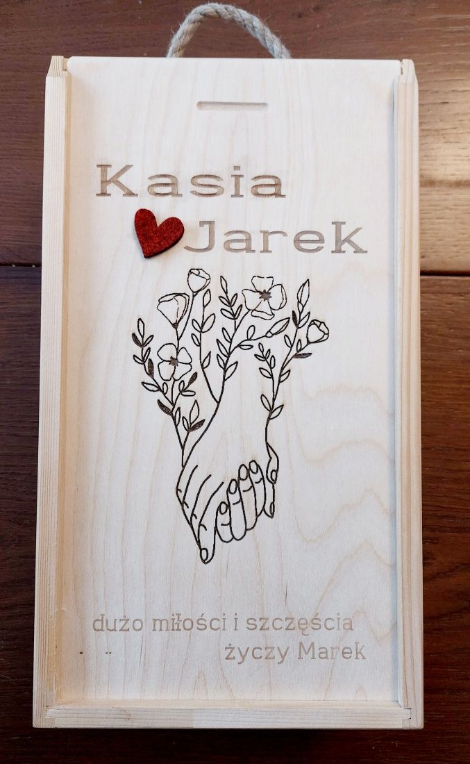 Skrzynka personalizowana dla pary młodej
