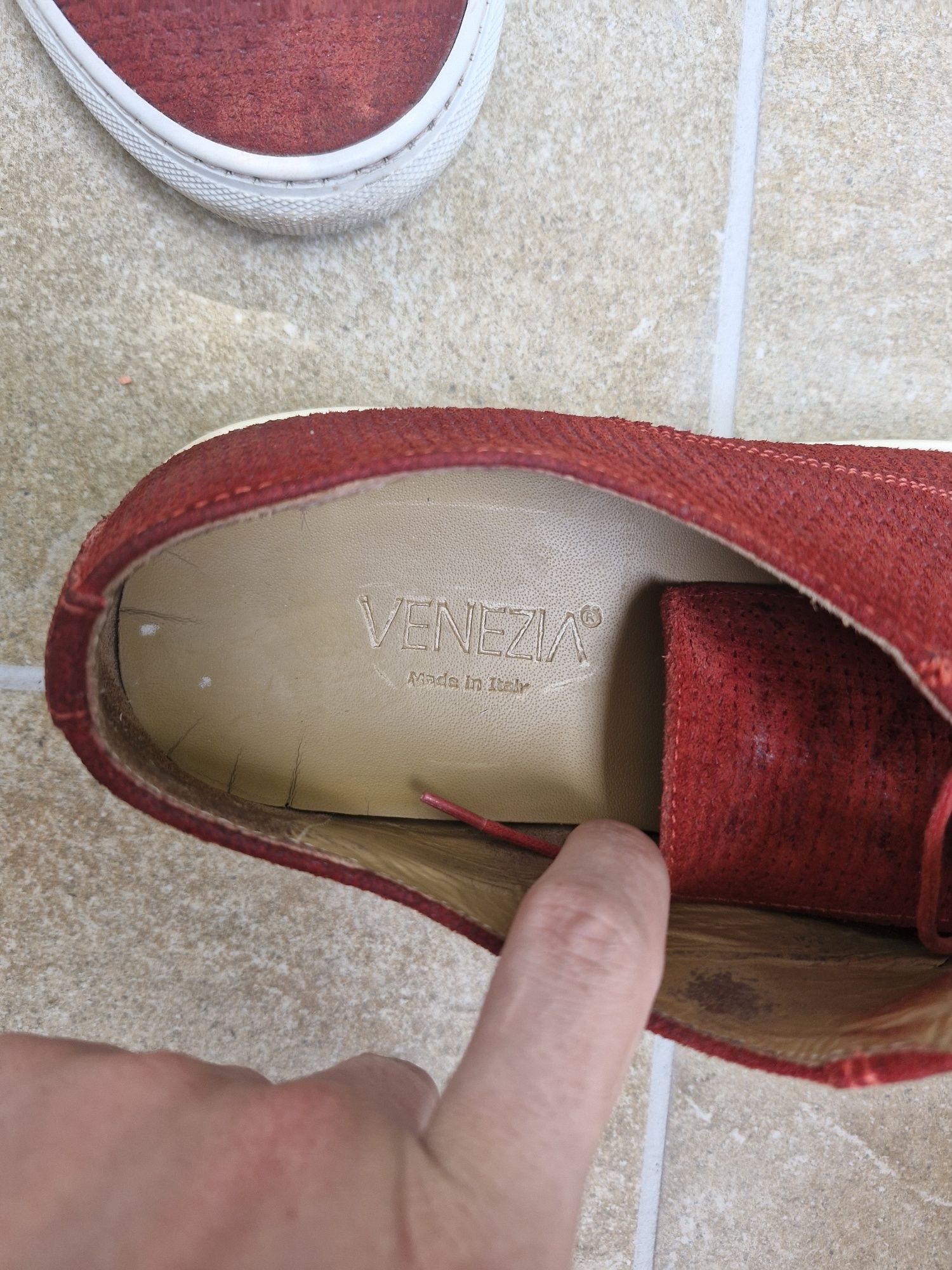 Trampki Venezia, rozm. 42, 27.5 cm, skórzane