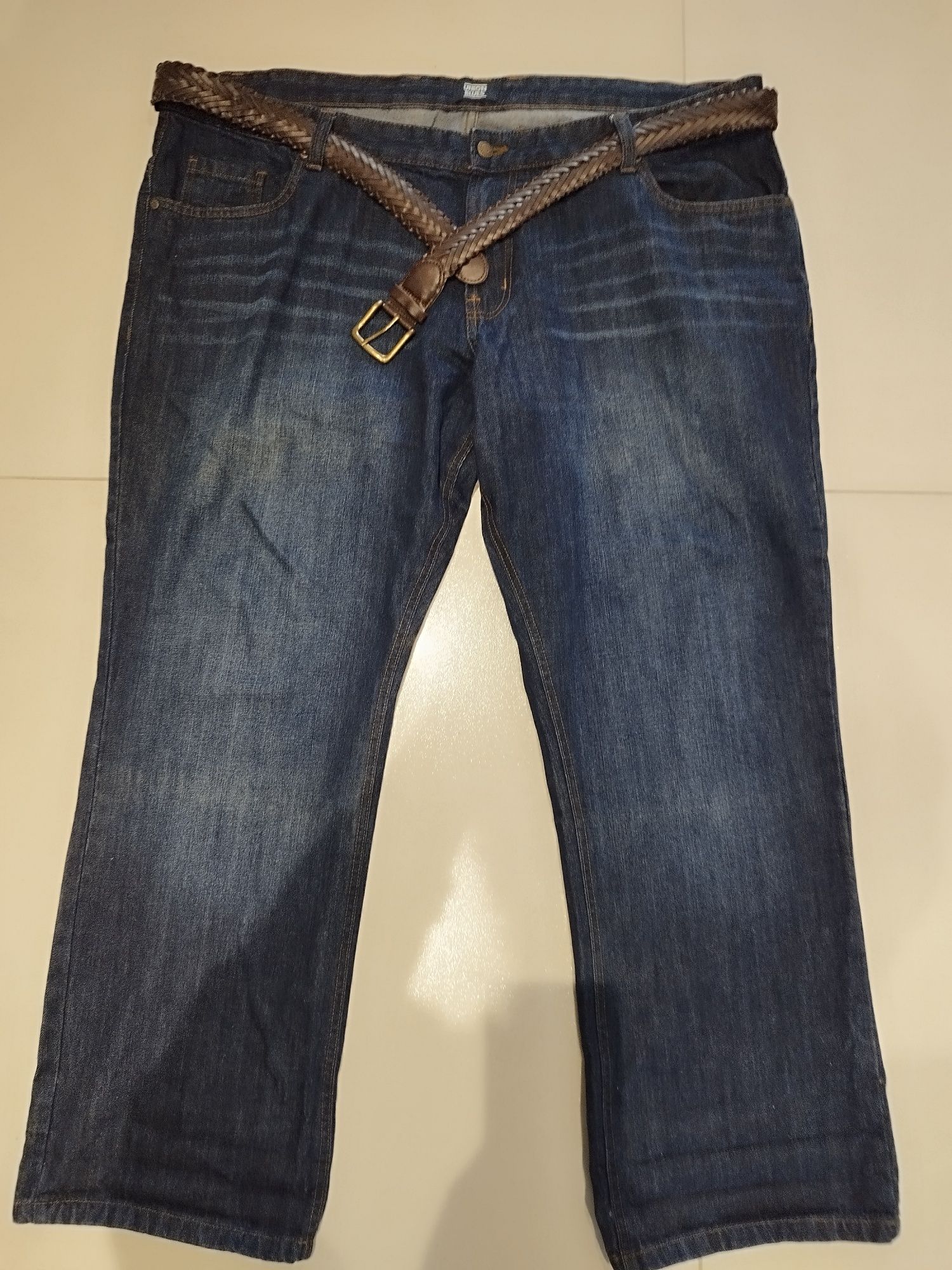 Duże jeansy męskie 44/33 pas 114 cm