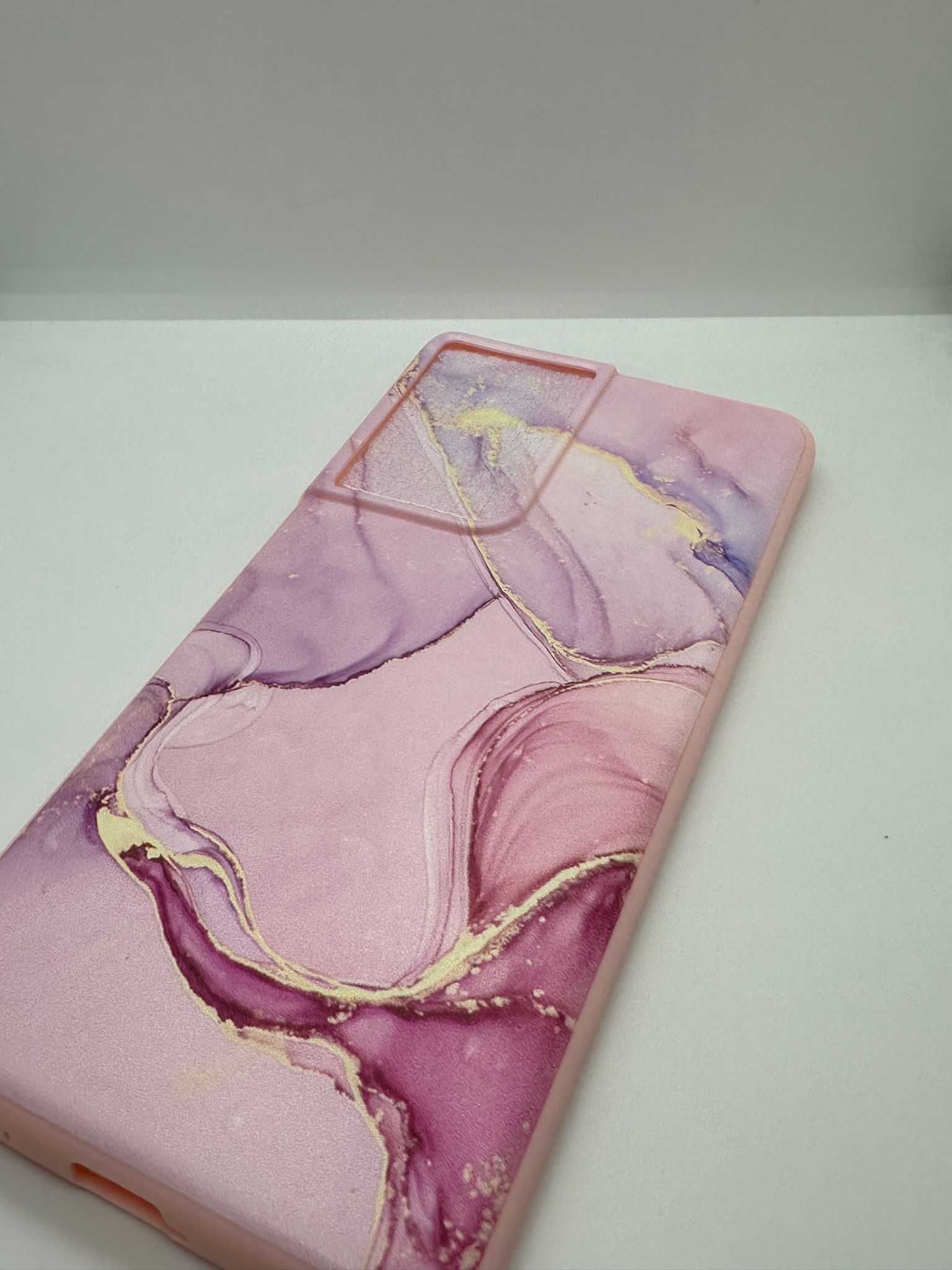 Obudowa Plecki Etui Case Samsung S21Ultra Różowe Wzorki kod 166