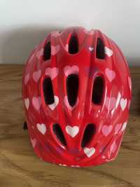 Kask rowerowy do dziewczynki 52-56 cm