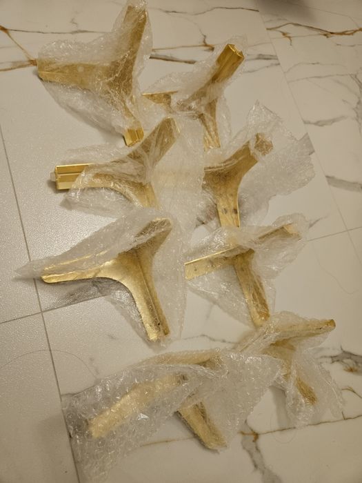 Nóżki do narożnika złote