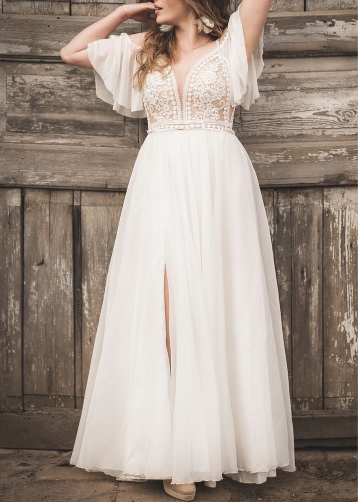 Suknia ślubna boho XS/S