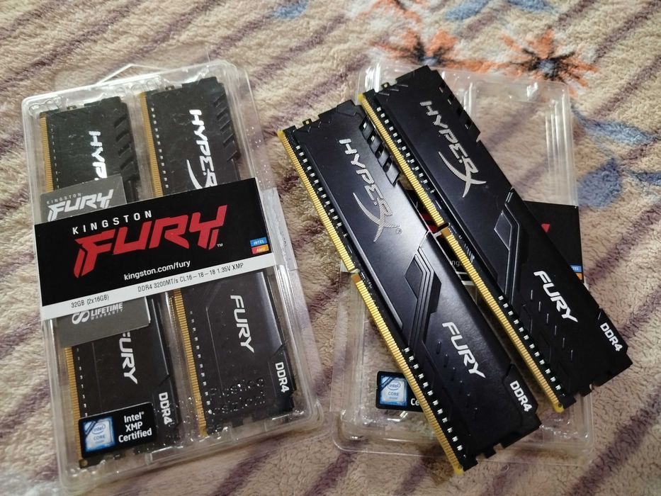 Оперативна пам'ять Kingston Fury DDR4-3200 2x16GB 4x32GB
