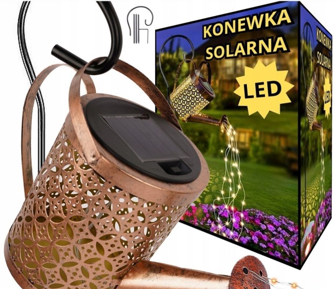 Konewka LED solarna
