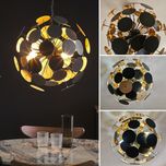 Lampa designerska 50cm czarno złota