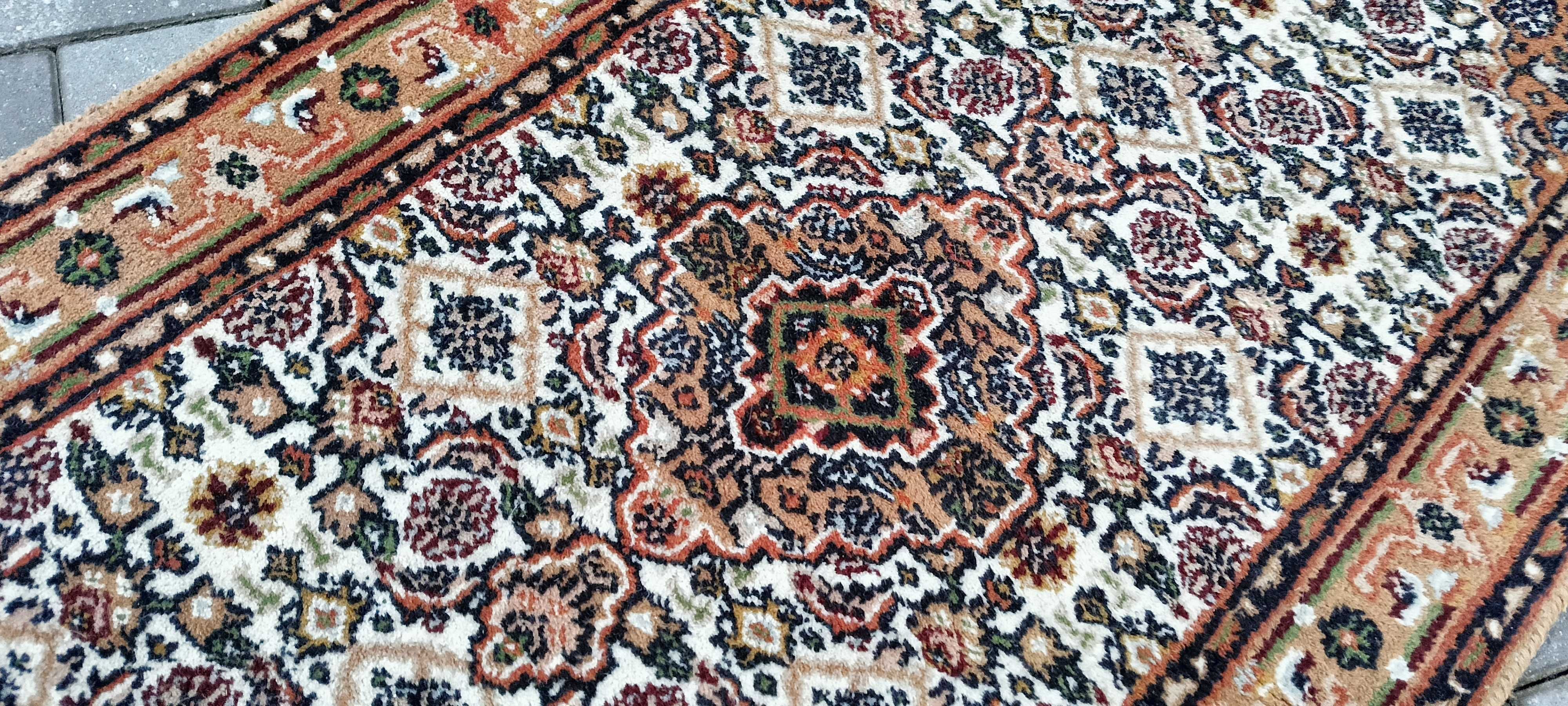 Ghanga ręcznie tkany dywan wełniany 148 x 69 cm wełna 100%