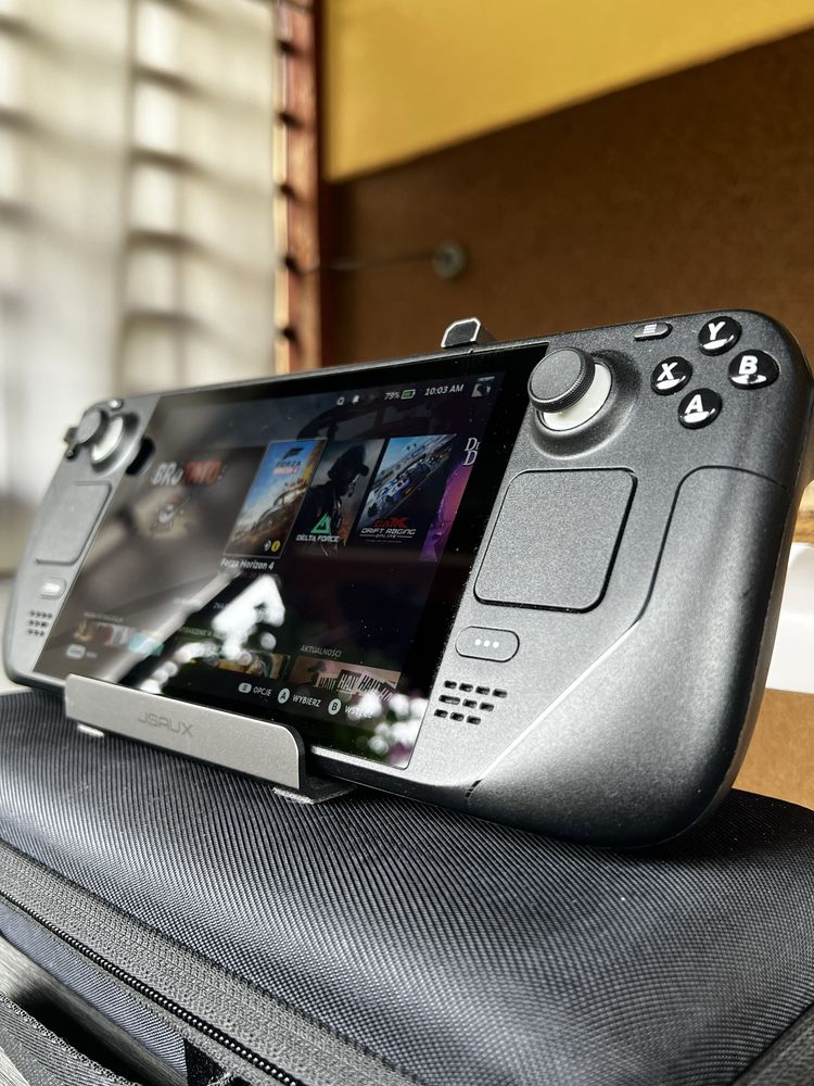 Steam Deck LCD 1TB+256GB karta. Pełen komplet+ etui+ stacja dokujaca