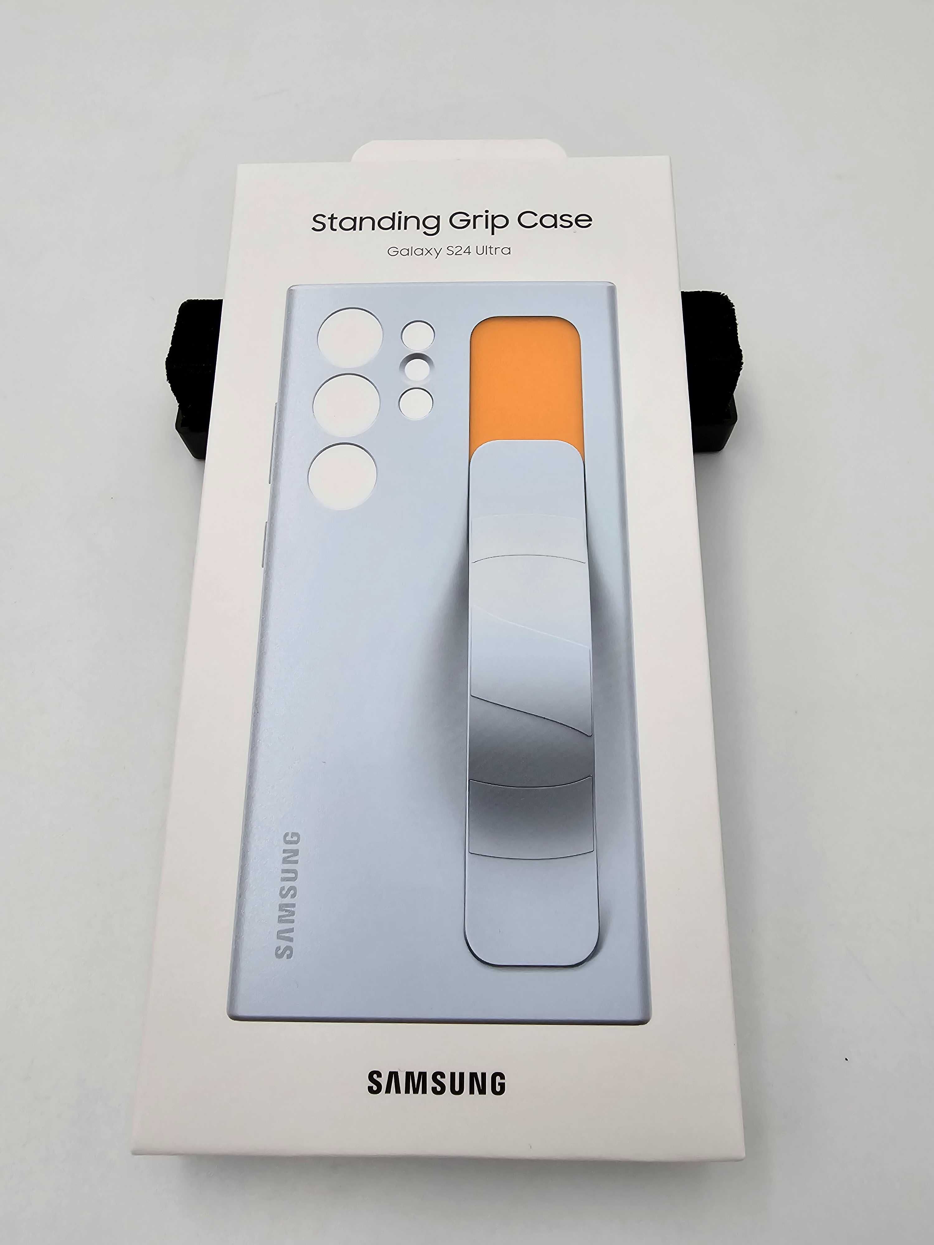 Etui Samsung do Samsung Galaxy S24, Standing Grip Case obudowa niebies