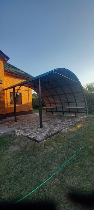 Навіси для авто,тераси, металоконструкції, зварювальні роботи.