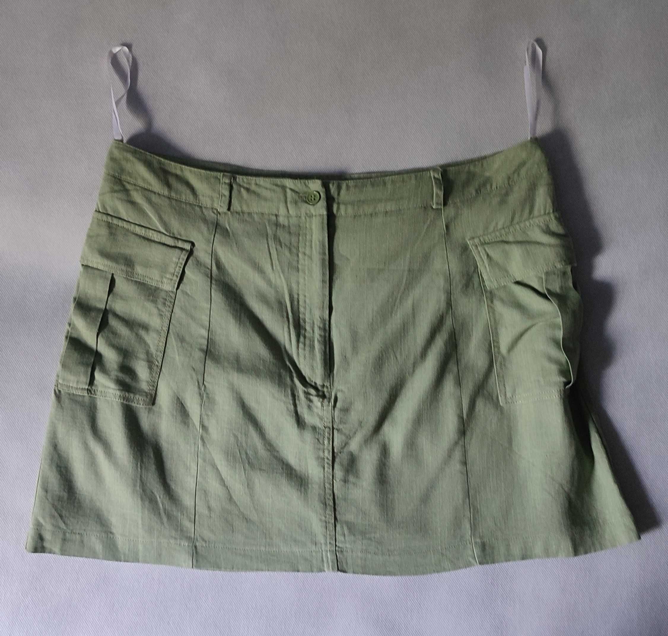 Spódnica mini kieszenie zielona Primark rozmiar 44