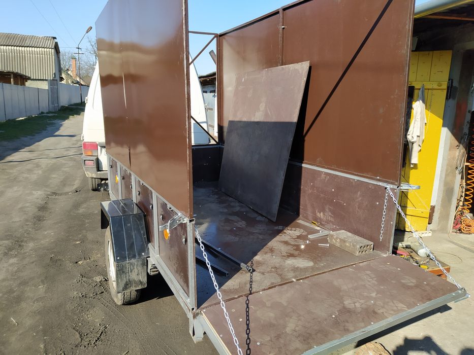 Прицеп, буда, мото эвакуатор с трапом