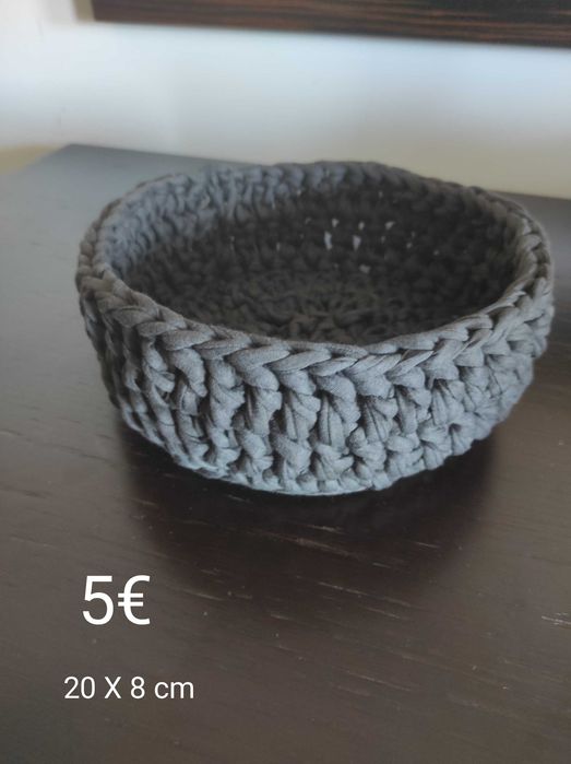 Cesto de arrumação/ pão castanho