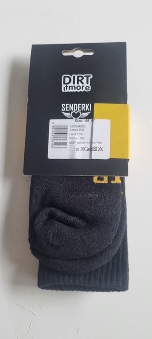 Skarpetki rowerowe Dirtitmore ride it żółte 45-47