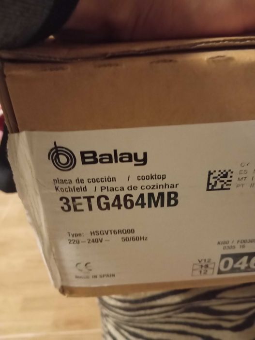 Placa forno gaz Balay nova