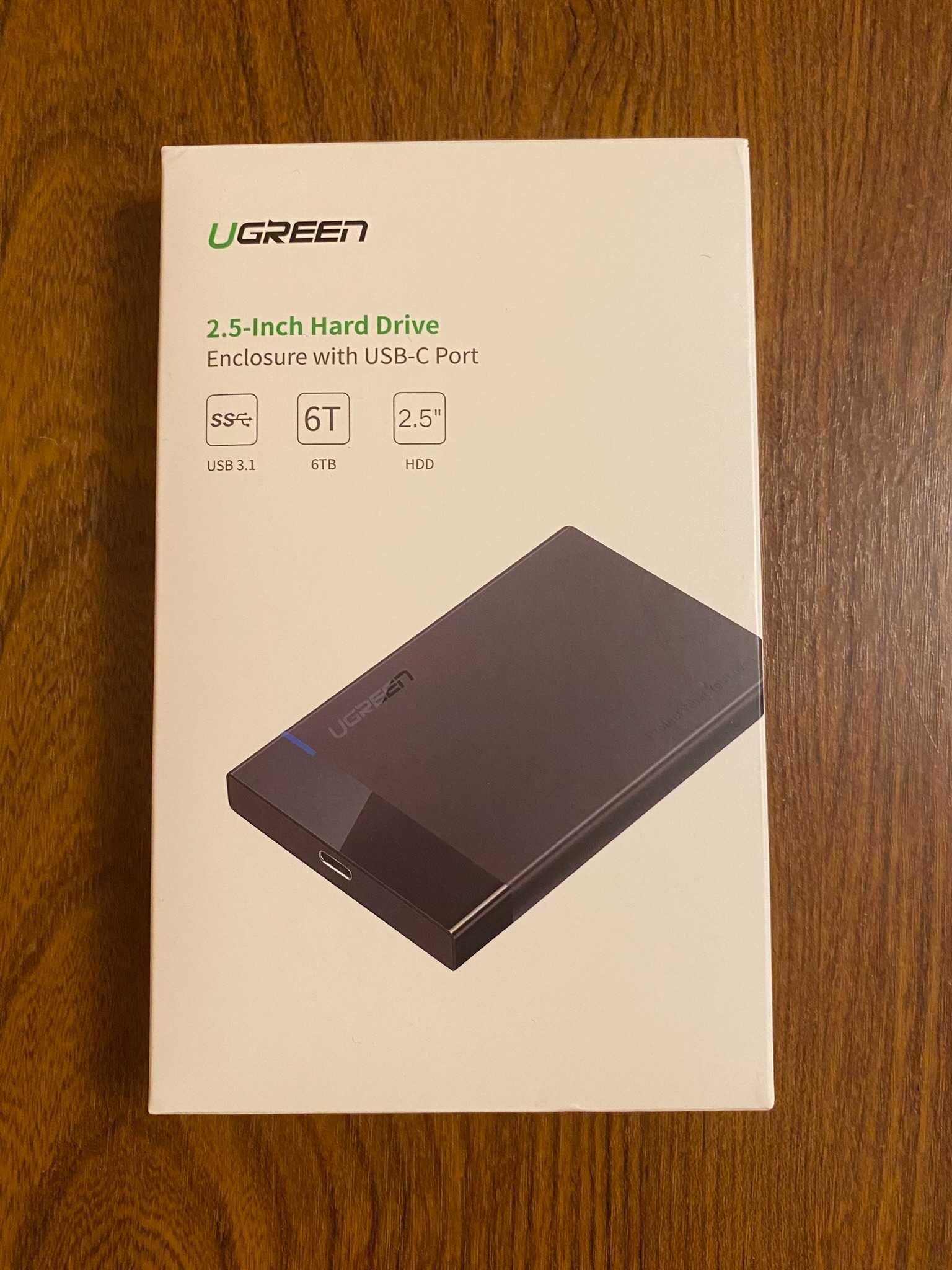 Кишеня карман корпус для диска SSD HDD 2.5" UGREEN Type-C на USB