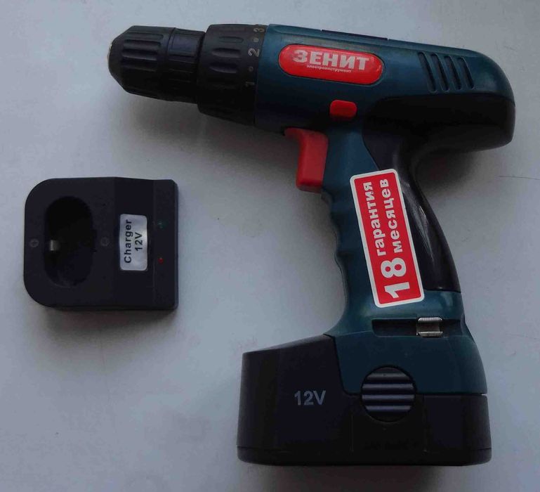 Дрель-шуруповерт Зенит ЗША-12 12В