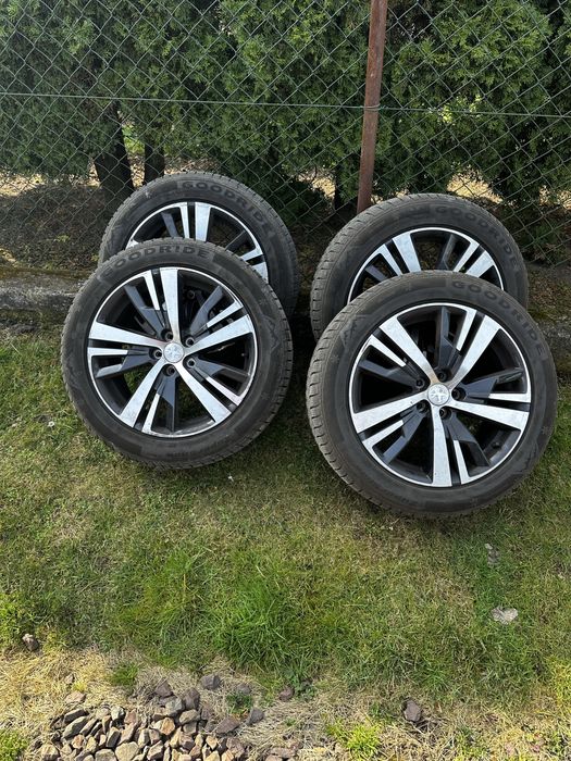 Peugeot 18 cali zima ,opony 215/55/18 dot2923