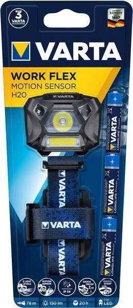 Налобний ліхтар Varta Work Flex Motion Sensor H20 з датчиком руху