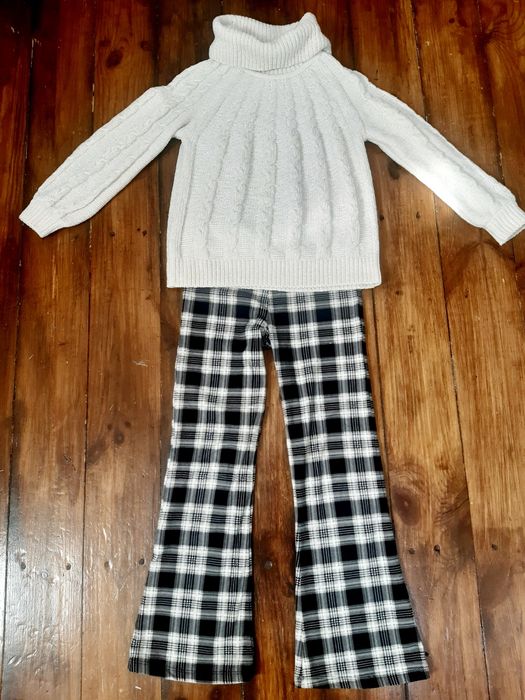 Набор штаны клёш+кофта next, 122-128 см