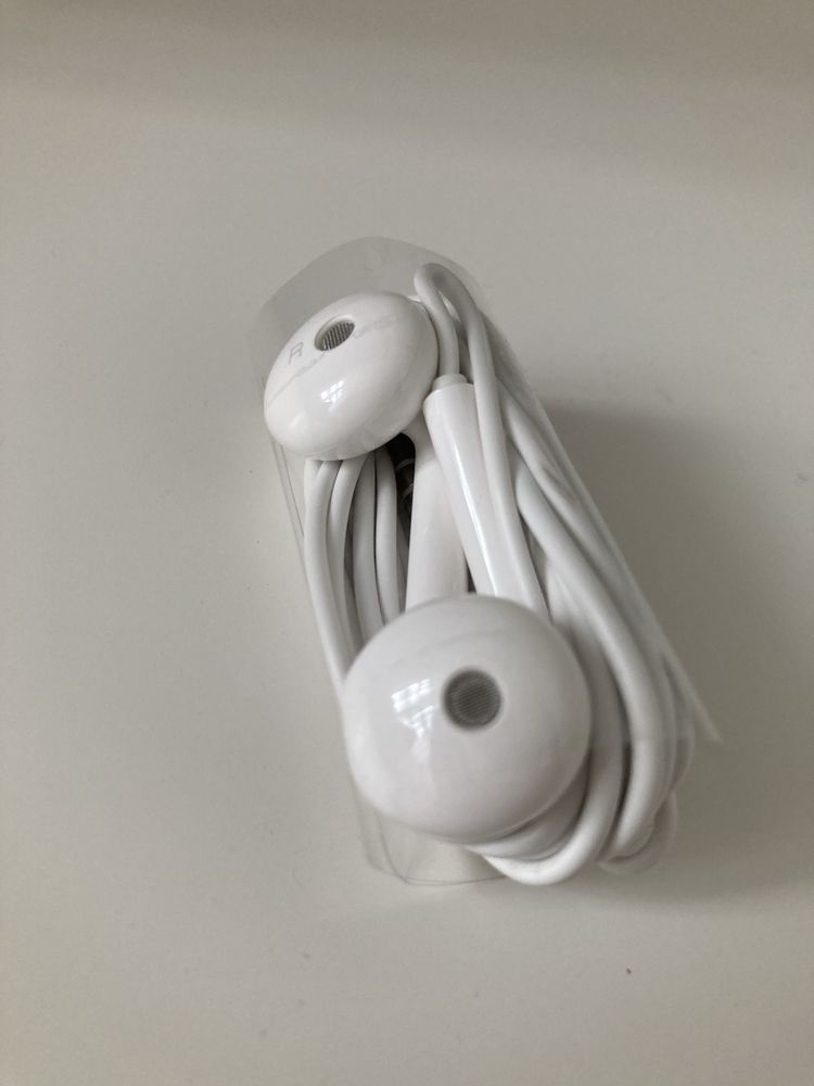 Sluchawki słuchawki przewodowe huawei białe nowe