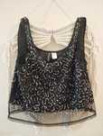 Bluzka cekinowa crop top 36 h&M