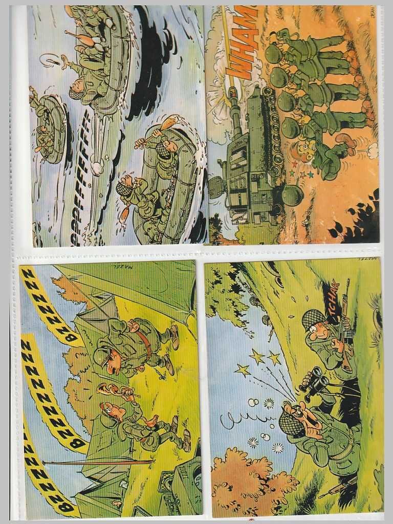 Coleção de 31 postais de temática militar diversificados