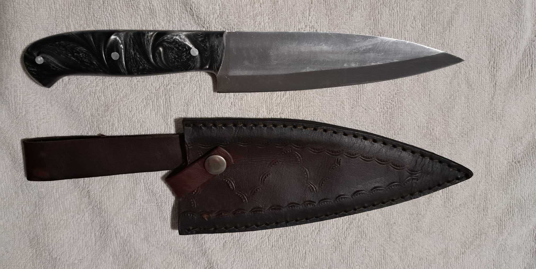 Faca Cozinha Artesanal Personalizada Full Tang (NOVA)